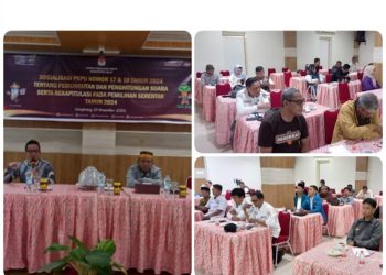 KPU Wajo Gelar Sosialisasi PKPU, Tekankan Pentingnya Partisipasi Masyarakat dalam Pemilu 2024 Bagikan: