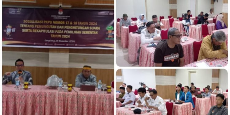 KPU Wajo Gelar Sosialisasi PKPU, Tekankan Pentingnya Partisipasi Masyarakat dalam Pemilu 2024 Bagikan: