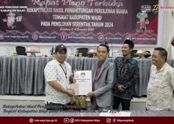 Hasil Rekap Suara KPU Wajo: AR-Rahman dan Andalan Hati Sapu Bersih Kemenangan di 14 Kecamatan