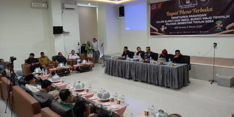 KPU Wajo Tetapkan Pasangan AR-Rahman sebagai Cabup-Cawabup Wajo Terpilih