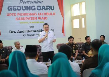Resmikan Gedung Baru Puskesmas Salobulo, Pj Bupati Harapkan Pelayanan Kesehatan Semakin Meningkat